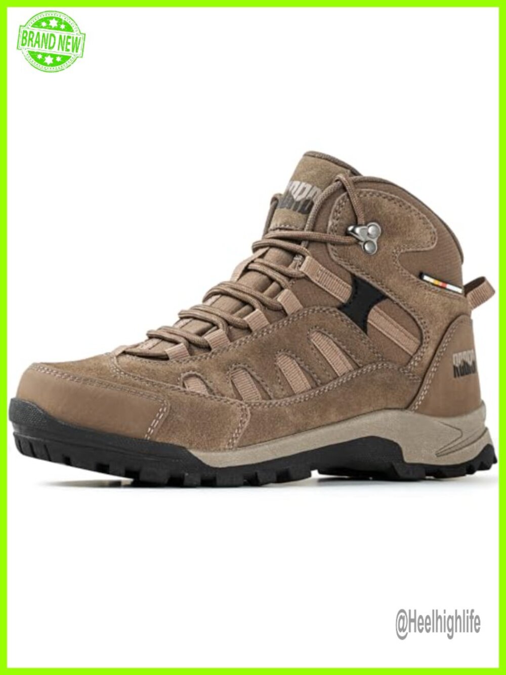 Waterproof Suede Hiking Boots Ankle Support Lightweight Women's Backpacking